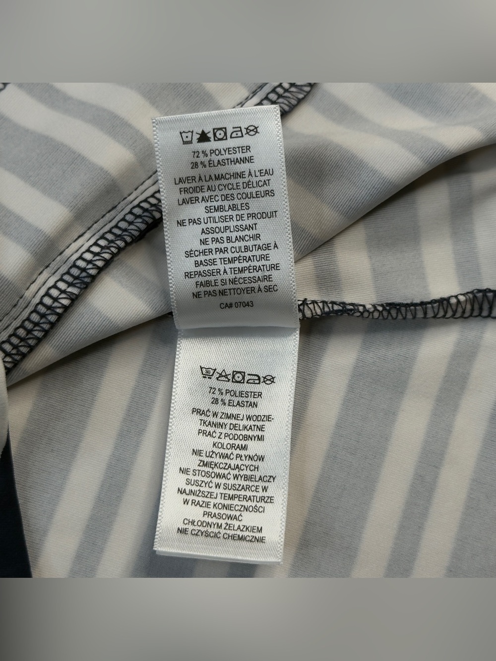 Tommy Bahama Everyday Active Jacket Womens Large Blue White Striped Zip Up NWOT - Picture 4 of 9